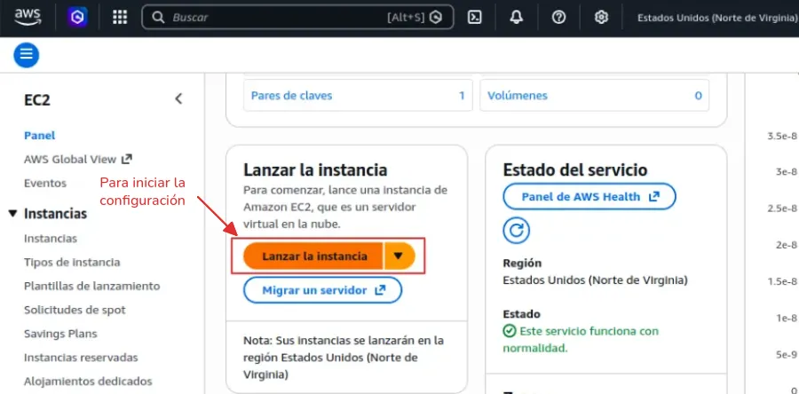 Lanzar instancia