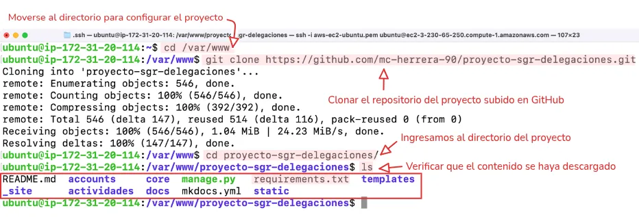 Clonar proyecto